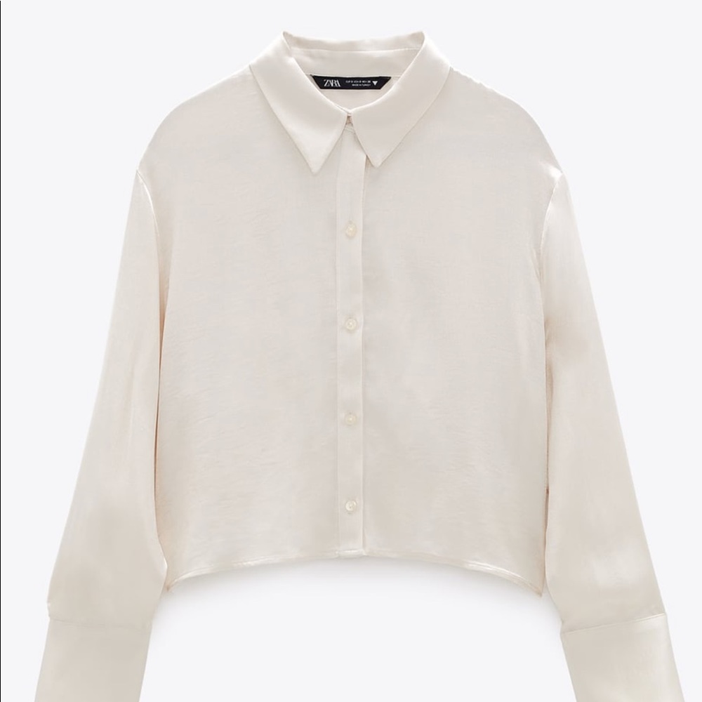 Zara satin effect top Like new